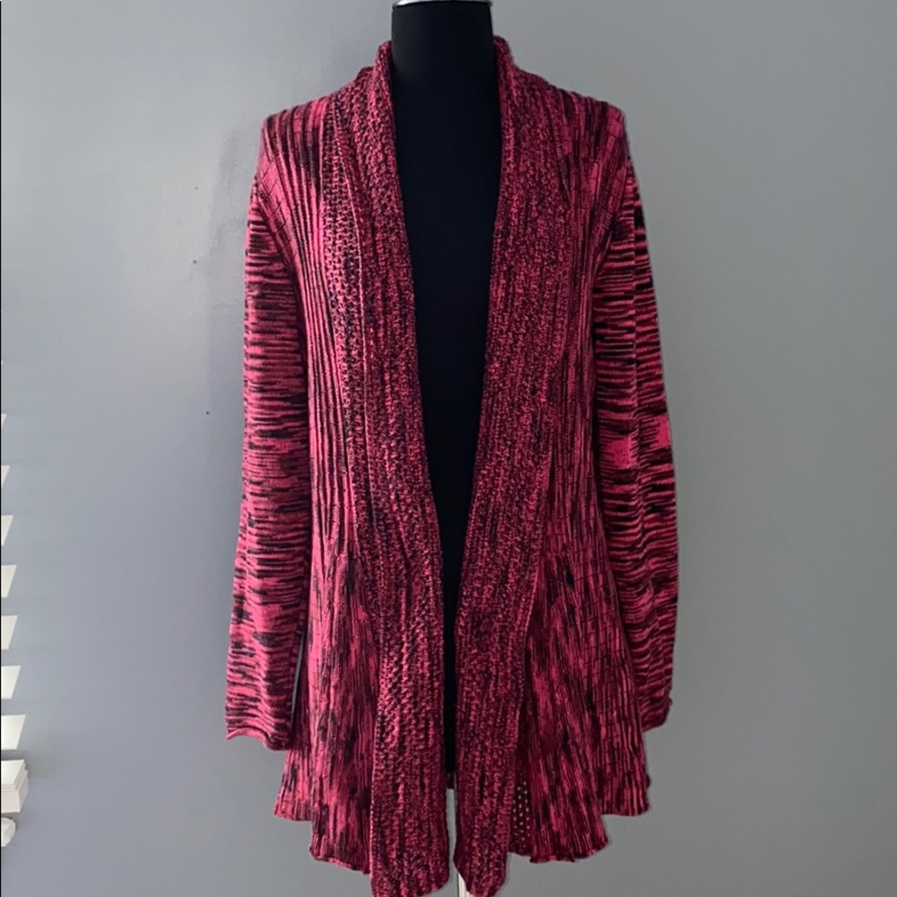 Red and Black Cardigan